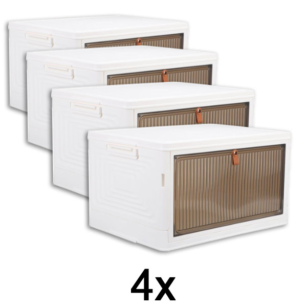 4x Úložný box s víkem | ORGABOX
