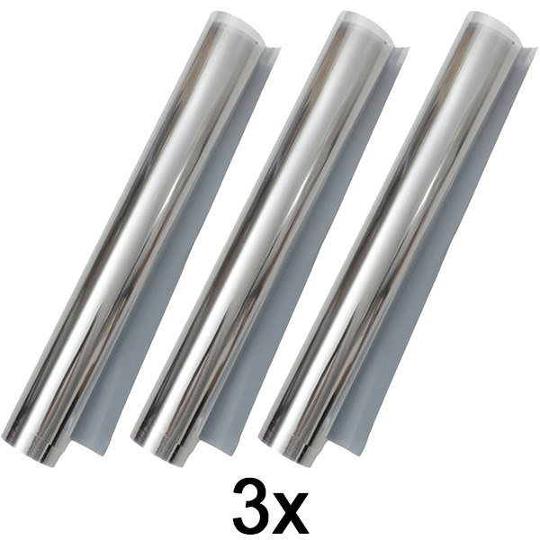 3x Samolepicí zrcadlová fólie (45 x 200 cm) | FOILBLISS